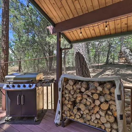 Rustic-Chic Prescott Cabin With Deck In Wooded Area! Exterior photo