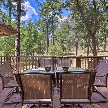 Rustic-Chic Prescott Cabin With Deck In Wooded Area! Exterior photo